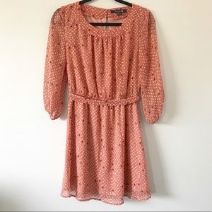 🔵 Forever 21 Coral Dress A27